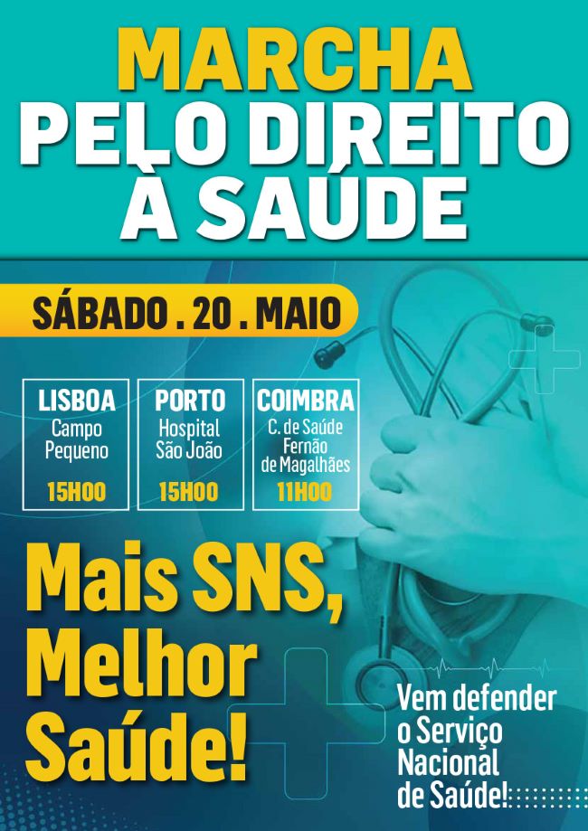 Marcha pelo direito à Saúde - 20 de maio