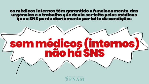 Sem internos não há SNS