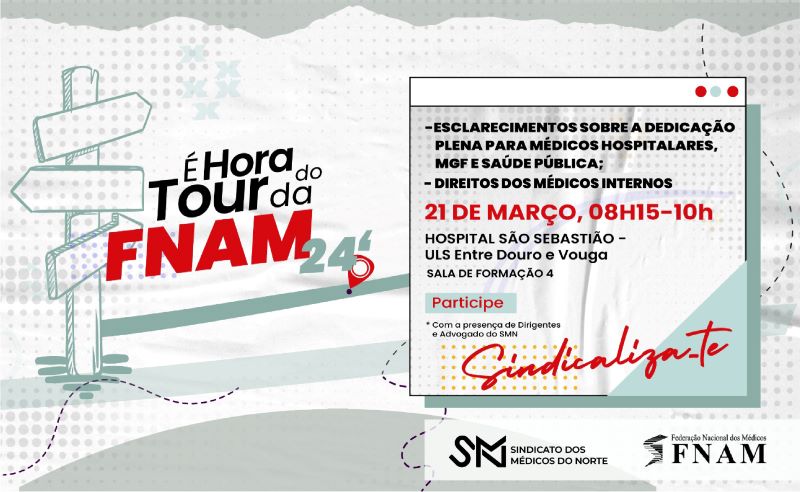 Etapa do tour da FNAM na ULS Entre Douro e Vouga