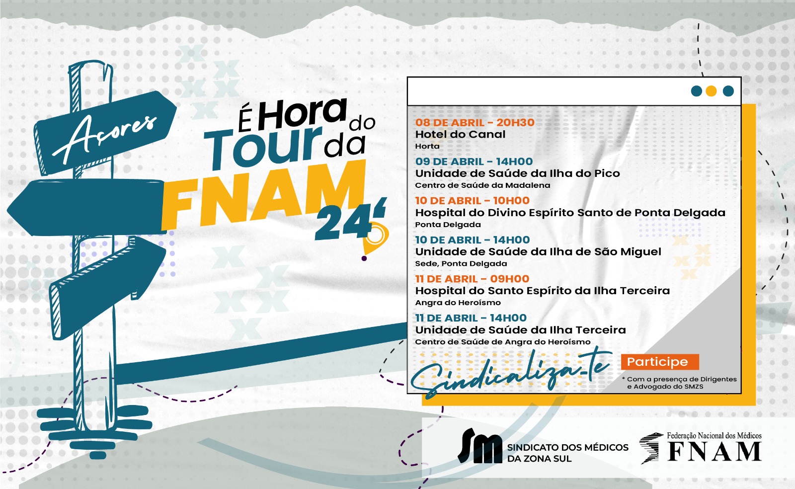 Programa da Caravana da FNAM nos Açores