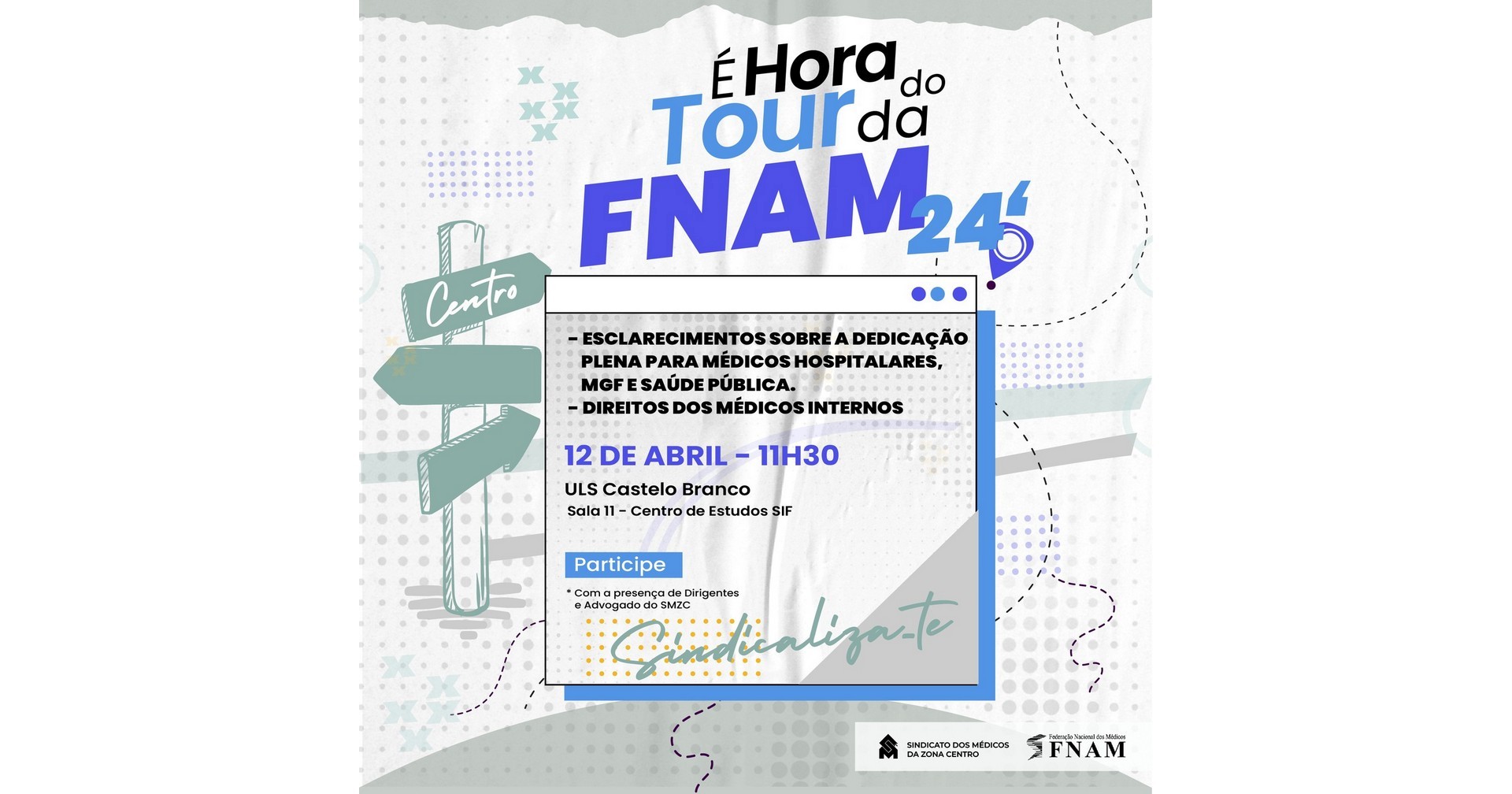 Etapa do tour da FNAM em Castelo Branco