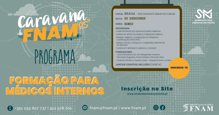 Caravana da FNAM 2025 [formação para internos] - Braga