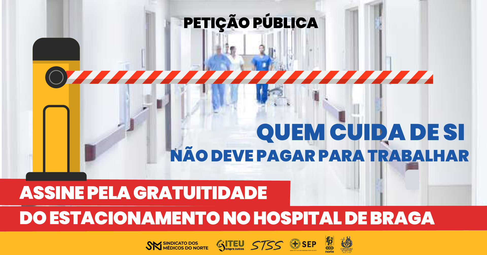 Profissionais e utentes lançam petição pela gratuitidade do estacionamento no Hospital de Braga