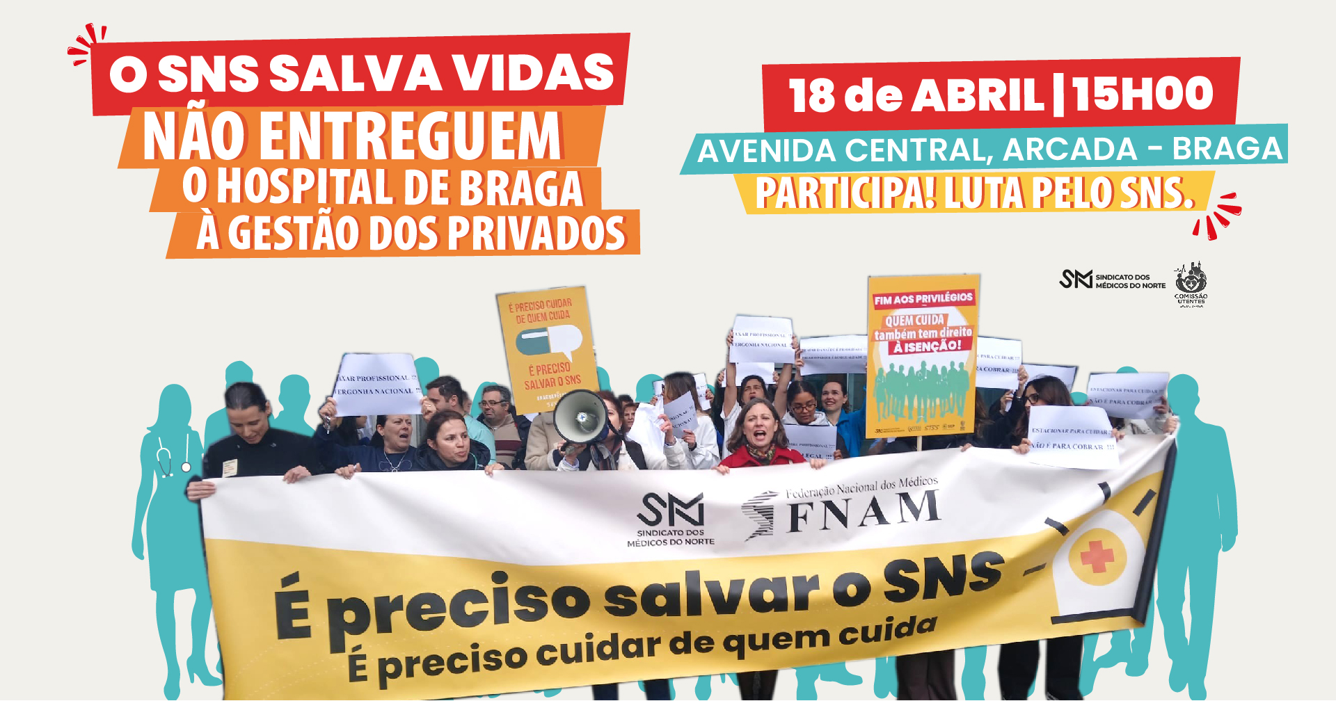 Médicos associam-se à Tribuna Pública em defesa do SNS em Braga