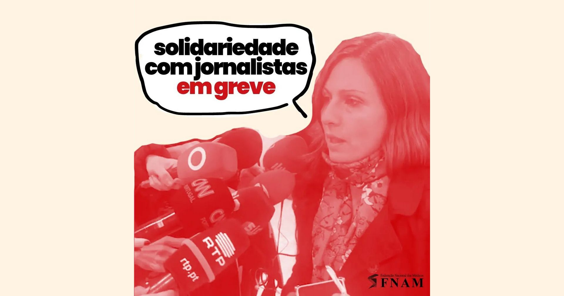 Solidariedade com Greve Geral dos Jornalistas